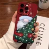 Santa Claus Elk Christmas Tree Phone Case For iPhone 11 12 13 14 15 16 17 Air 18 Pro Max Mini XS X XR 7 8 Plus Shockproof Cover