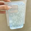 Cute Winter Christmas Snowflakes Fluttering Phone Case For iPhone 17 16 E 15 14 13 12 11 Pro XR x Max 7 8 Plus Mini Y2K Cover ﻿